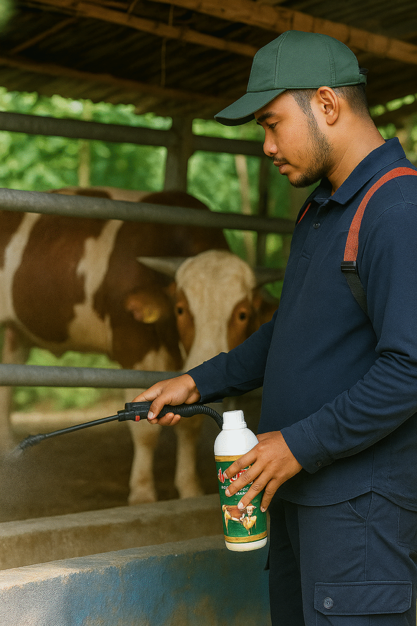 Ini Solusi Cerdas Hilangkan Bau Amonia, Kandang Sapi Bersih & Sehat Setiap Hari!