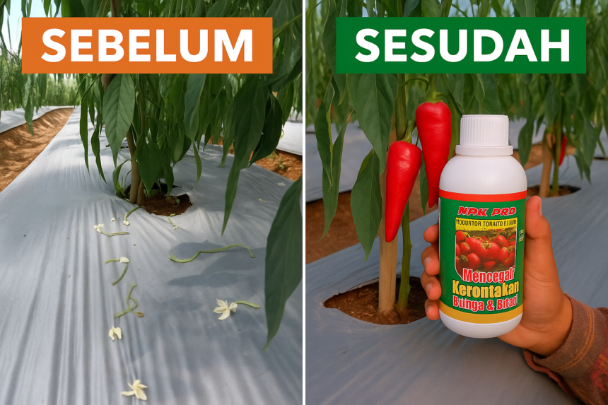 Penyebab Tanaman Cabe Mudah Rontok & Cara Mengatasinya