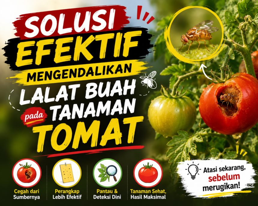 Solusi Efektif Mengendalikan Lalat Buah pada Tanaman Tomat