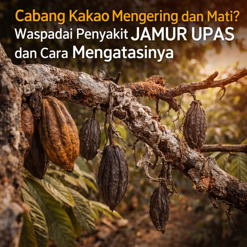 Cabang Kakao Mengering dan Mati? Waspadai Penyakit Jamur Upas dan Cara Mengatasinya