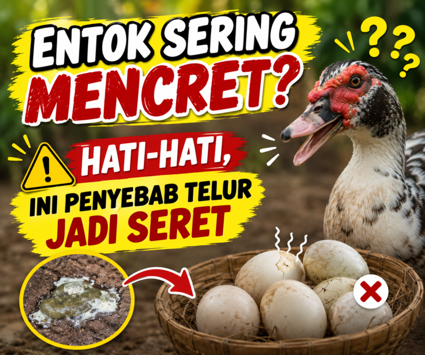 Entok Sering Mencret? Hati-Hati, Ini Penyebab Telur Jadi Seret