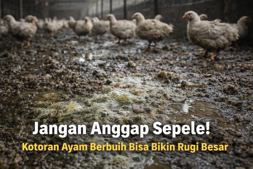 Kotoran Ayam Berbuih dan Produksi Anjlok, Ini Hubungannya