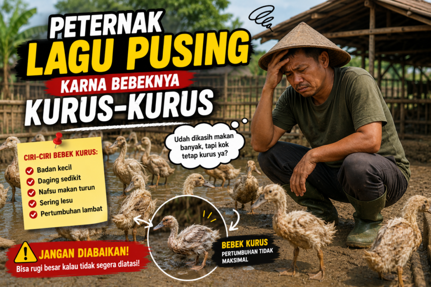 Bebek Tidak Mau Gemuk? Peternak Pusing Padahal Sudah Ganti Pakan & Obat Berkali-kali