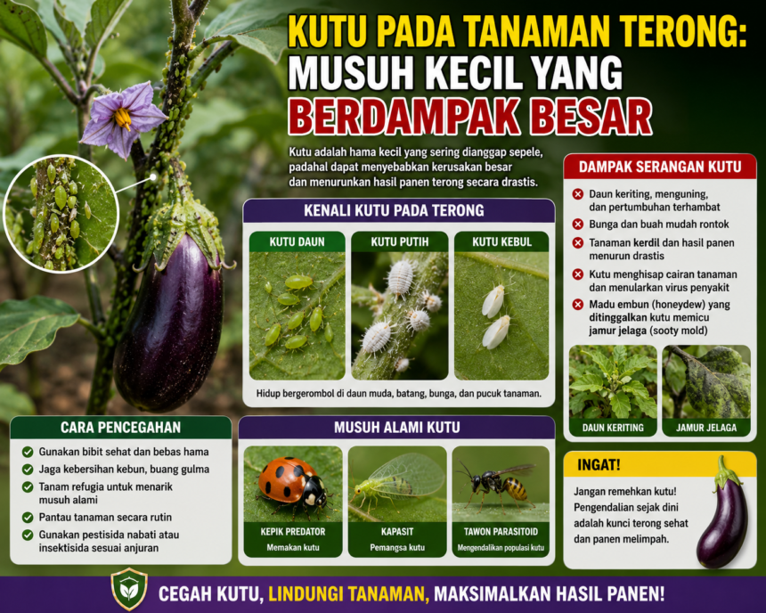 Kutu pada Tanaman Terong: Musuh Kecil yang Berdampak Besar
