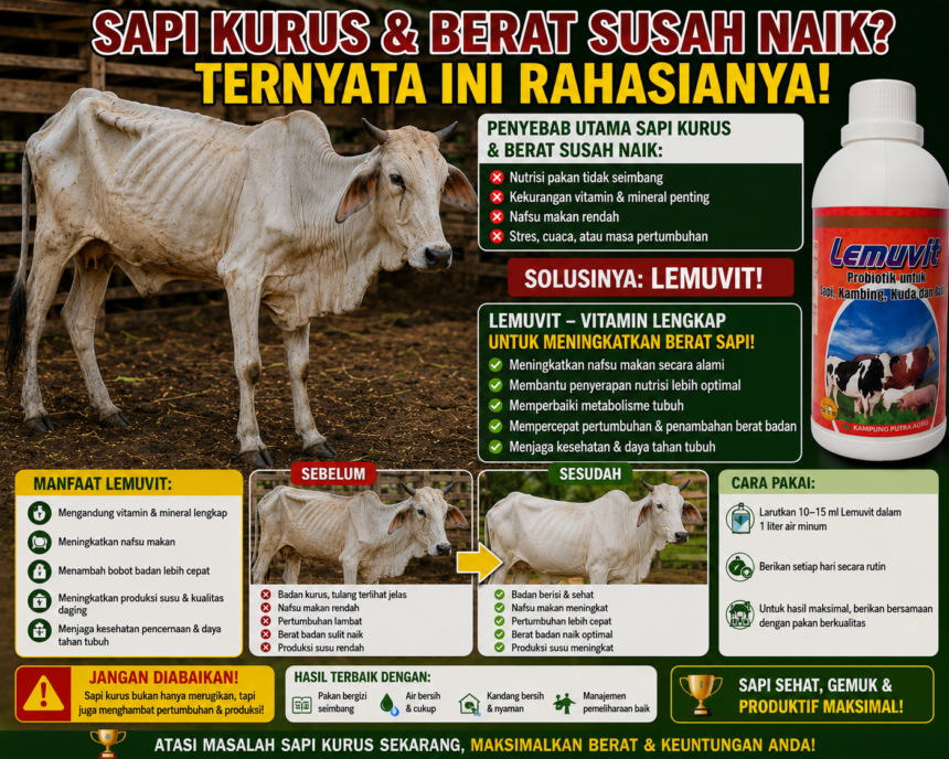 Sapi Kurus & Nafsu Makan Menurun: Penyebab, Dampak, dan Cara Mengatasinya